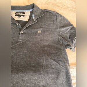 Banana Republic Men's Charcoal Polo Shirt